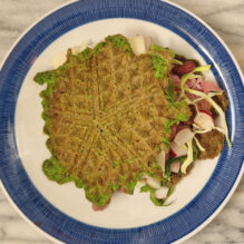 Spinat vafler